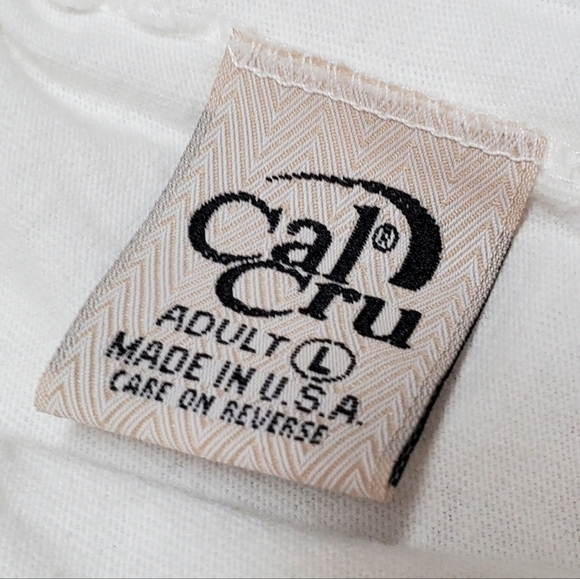 VINTAGE Cal Cru Cocoa Beach Florida White High Waisted Pull-On Casual Shorts L - Picture 10 of 11